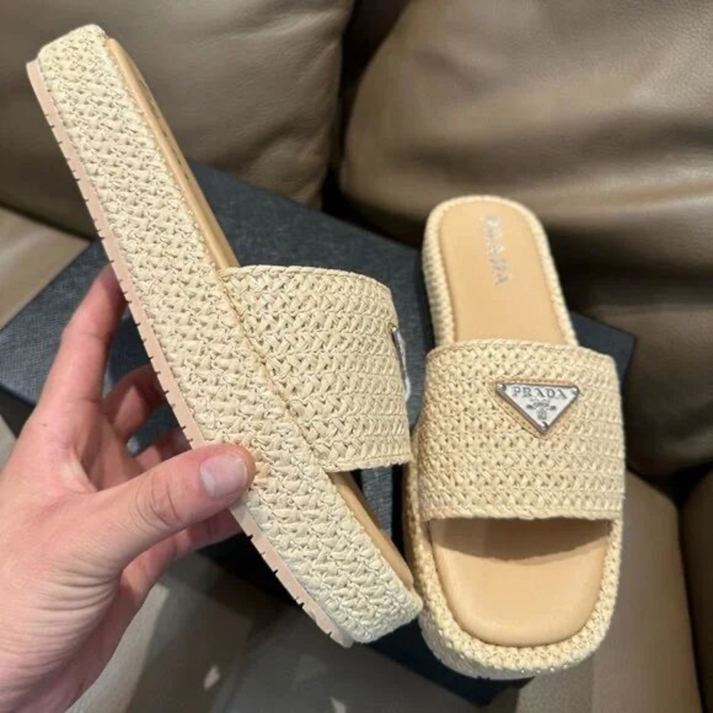 Prada Women's Braided Slippers - Picture 5 of 5